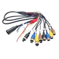 4 Channel Power Harness with 4 Video Outputs (Samsara compatible FHD)