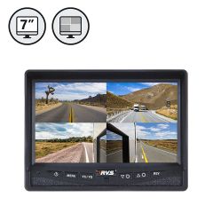 Rear View Safety | 7" TFT LCD Digital Quad View Color Monitor
