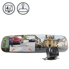Rear View Safety | G-SERIES Backup Camera System with Frameless Mirror Monitor | RVS-776718-FL