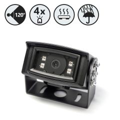 120° Weatherproof Backup Camera with 4 Infrared illuminators 