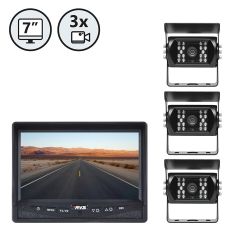 Rear View Safety | Backup Camera System | Three Camera Setup | RVS-770615-NM