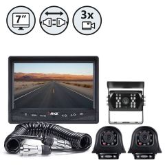 Rear View Safety | Backup Camera System with Side Cameras and Multi-Camera Quick Connect Kit | RVS-770616-2133