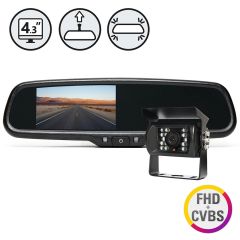 Rear View Safety | Backup Camera System with Replacement Mirror Monitor | RVS-770718