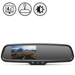Rear View Safety | G-SERIES Rear View Replacement Mirror Monitor with Auto-Dimming | RVS-718D