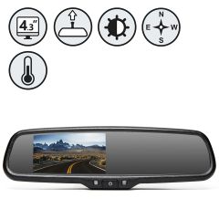 Rear View Safety Replacement Mirror Monitor RVS-718DCT