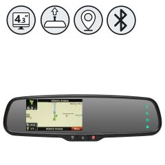 Rear View Safety Replacement Mirror Monitor RVS-718NAVBT