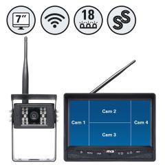 SIMPLESIGHT™ WIRELESS HD 4 CAMERA SYSTEM | 7" QUAD-view Monitor