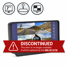 Rear View Safety | 7" Quad View Replacement Mirror Monitor | RVS-619NQ