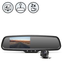 Rear View Safety | G-SERIES Backup Camera System with Built-In Hidden Dash Camera | RVS-776718-HBB