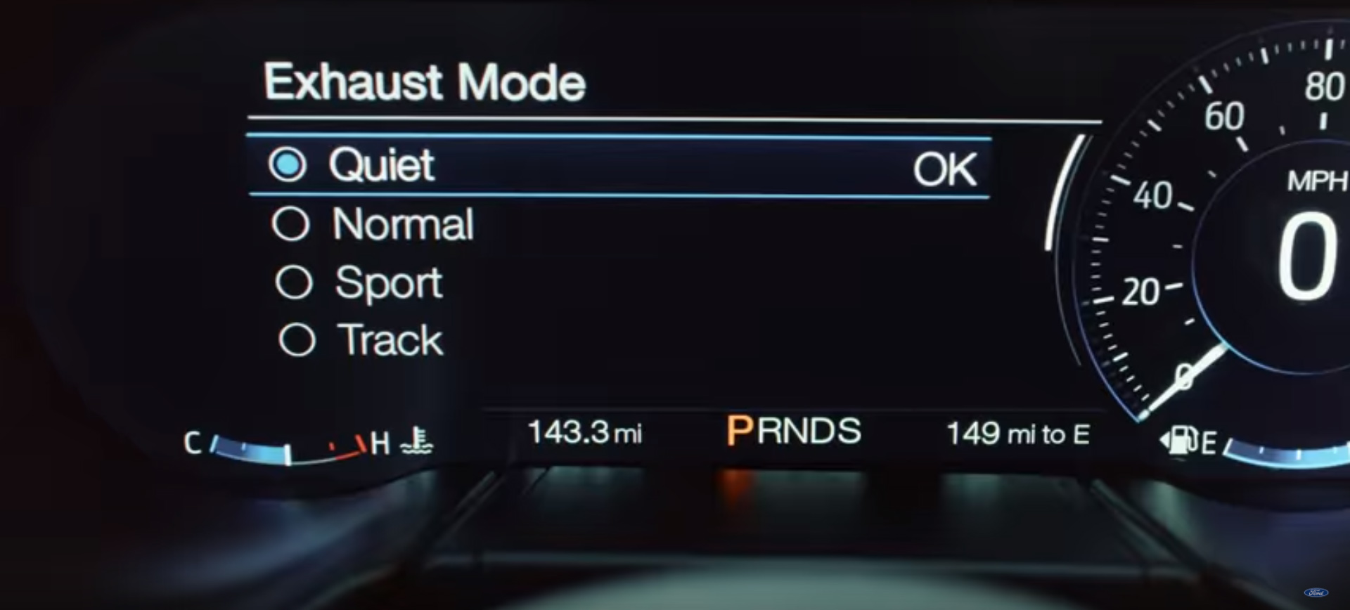 Industry-first 'Good Neighbor Mode' quiets Mustang Roar