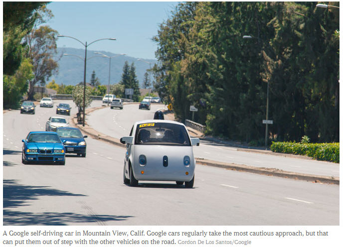 Google’s Driverless Cars Run Into Problem: Cars With Drivers