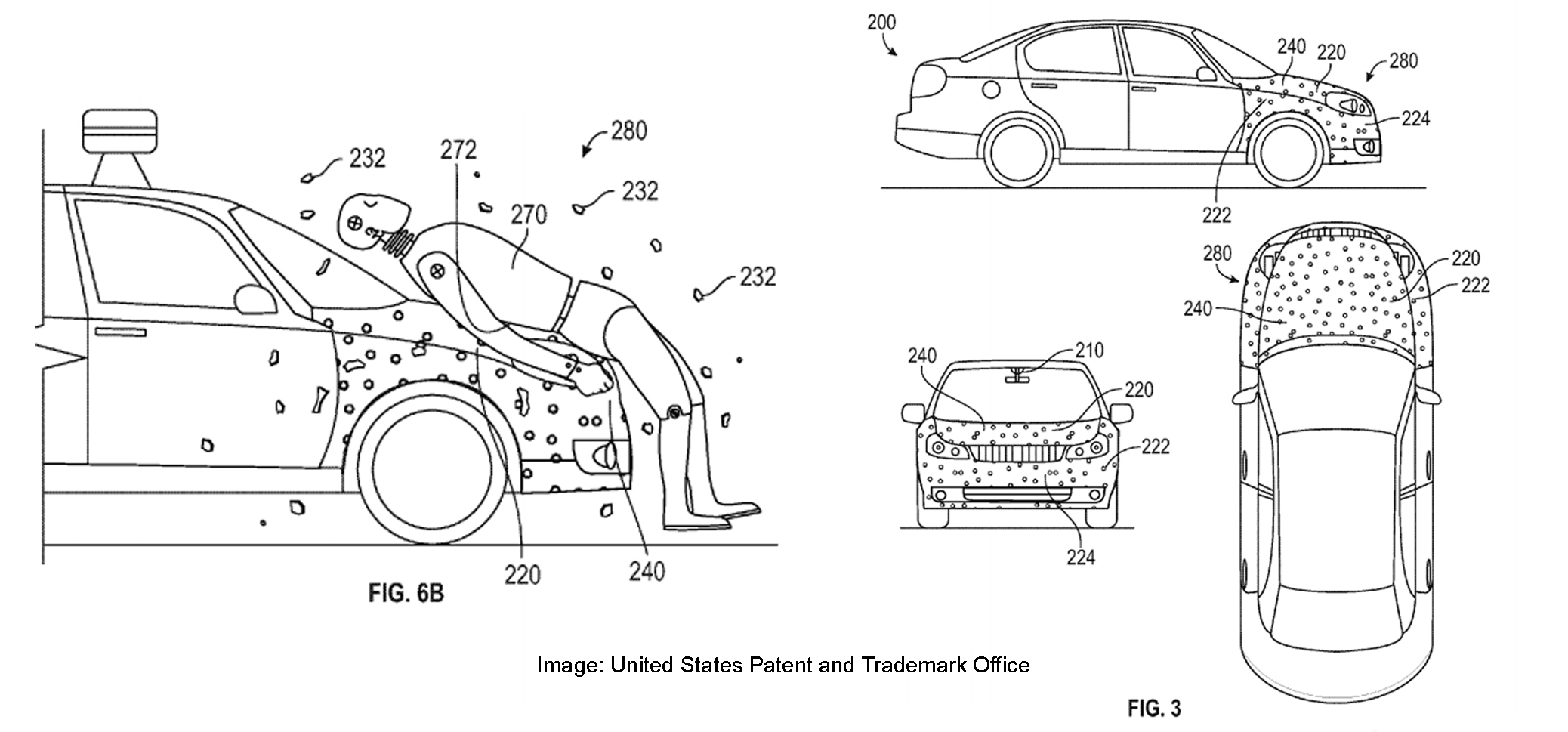 Google Patents Adhesive Layer to Prevent Secondary Impact in Crashes