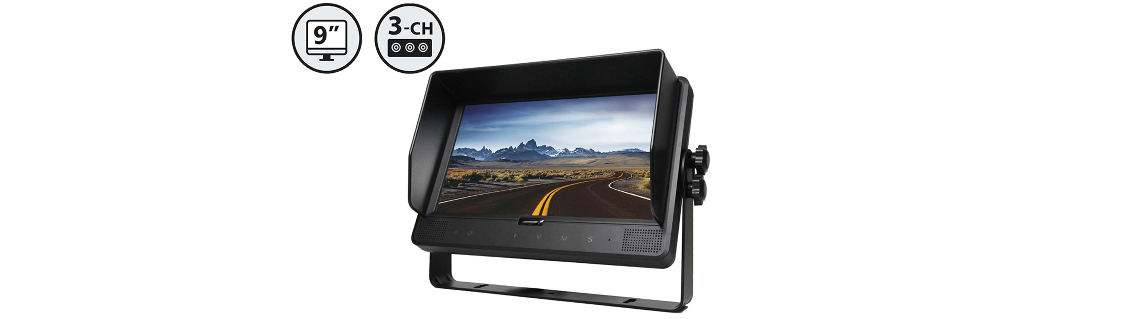 Introducing the RVS-97 9” TFT LCD Digital Single View Color Monitor (3 Channel)