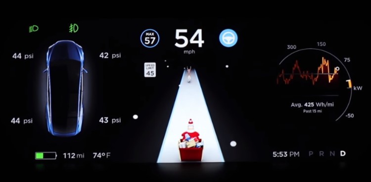 Tesla 'Santa Mode' is a Christmas Surprise