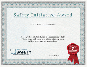 Safety Initiative Award - Rear View Safety