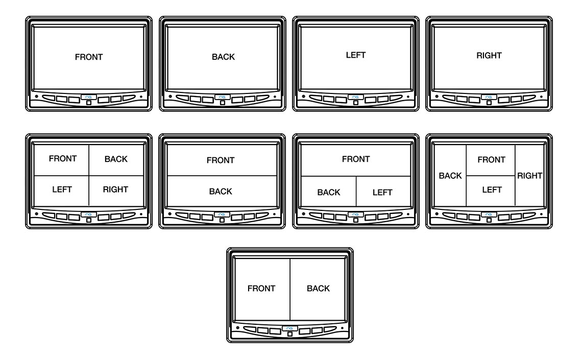 Quad Monitor Viewing Options