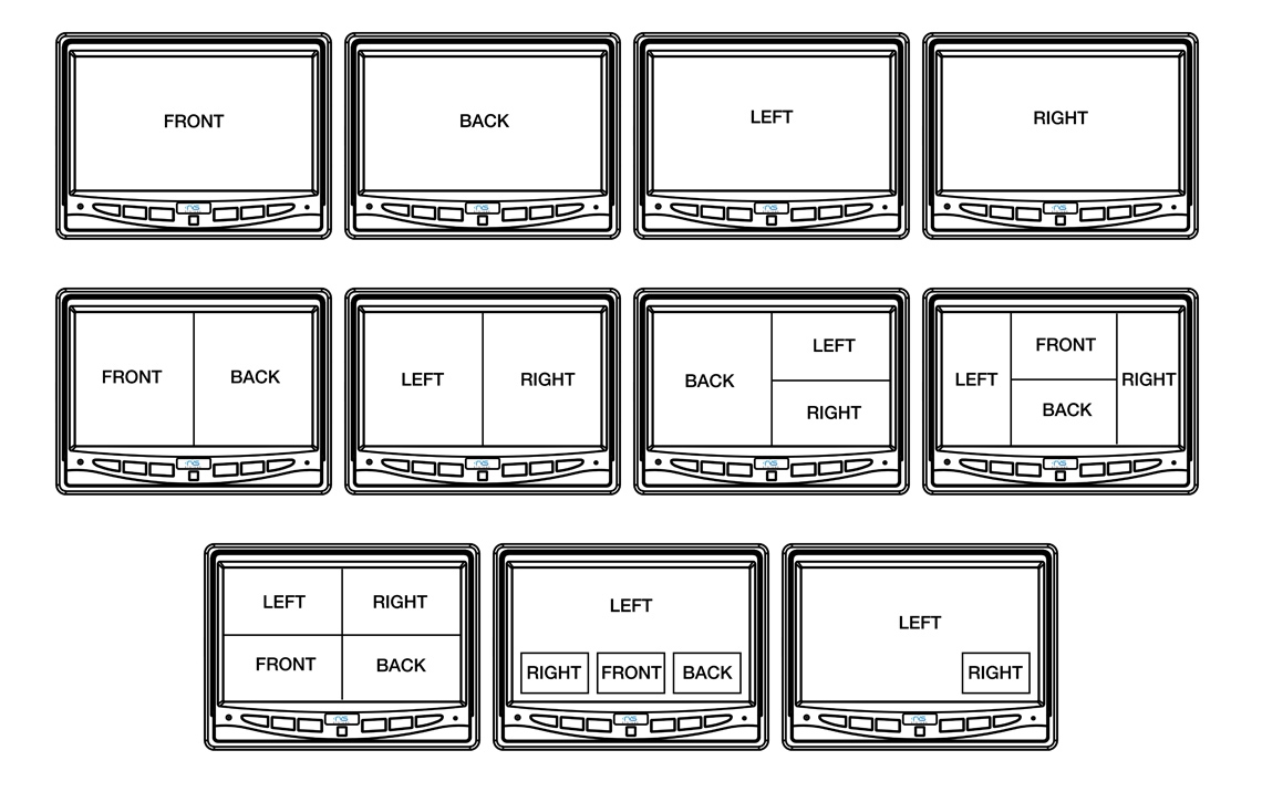 Various Monitor Display Options Various Monitor Display Options