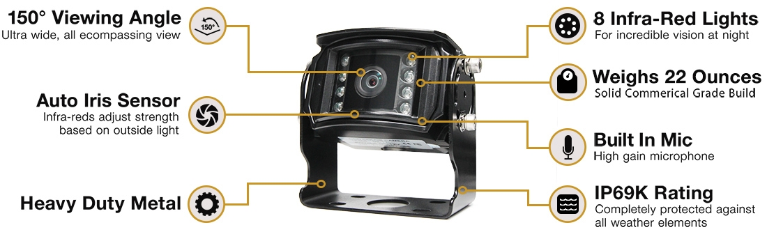 RVS-2311 Commercial Backup Camera with night vision