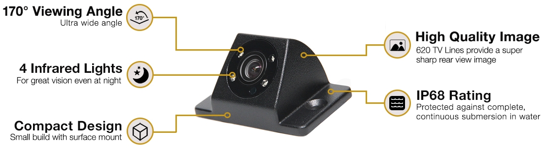 RVS-MV3-IR Surface Mount Backup Camera