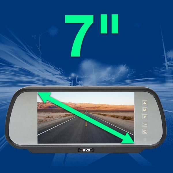 RVS-112518 | 7" Rear View Replacement Mirror Monitor