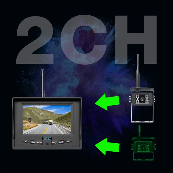 SimpleSight&trade; Wireless Camera System with  5" Monitor (Dual Channel) | RVS-255W