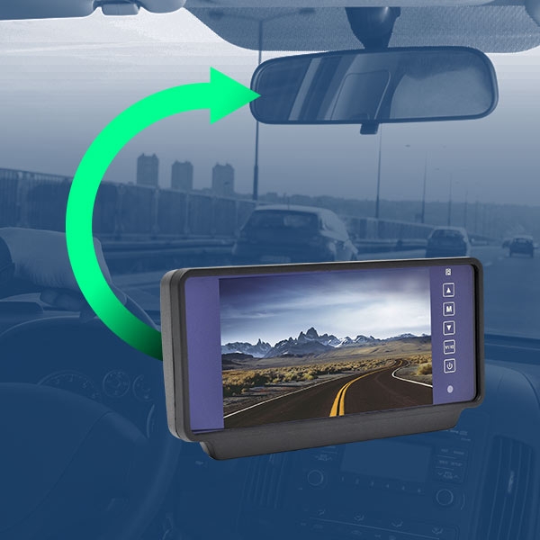 Rear View Safety | Backup Camera System with 7" Mirror Monitor | RVS-770619-NM