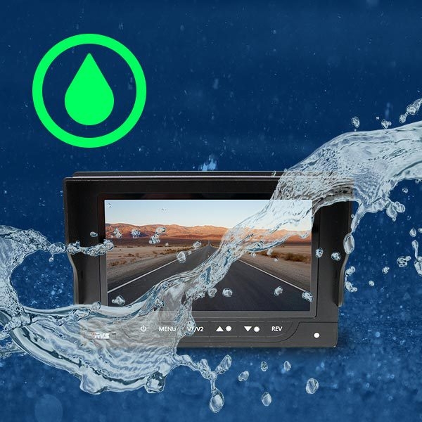 7" Waterproof Rear View Monitor | RVS-9910