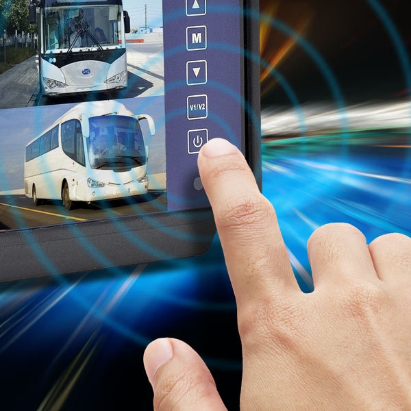 Backup Camera System For Tractor-Trailer with Integrated Sensors | 4 Camera Setup